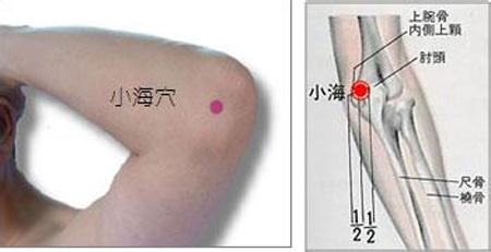 小海穴→治貧血、頭痛