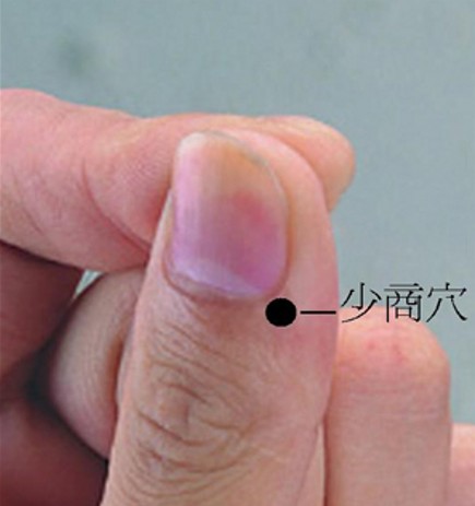 少商穴→治感冒、發(fā)熱
