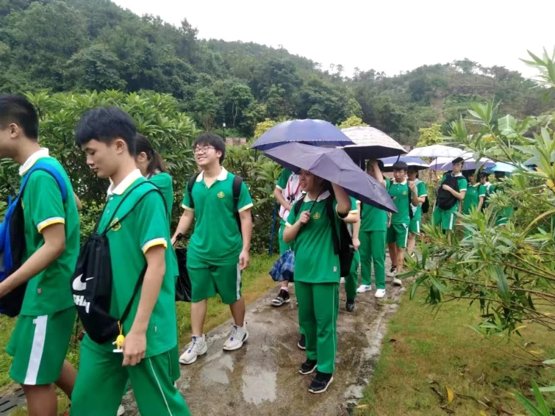 同學們在國醫(yī)園和百草園參觀、學習